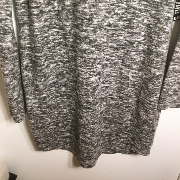 Women's Express Grey Moc Turtleneck Dress Shirt - Grey - Size XL/TG - Picture 3 of 7